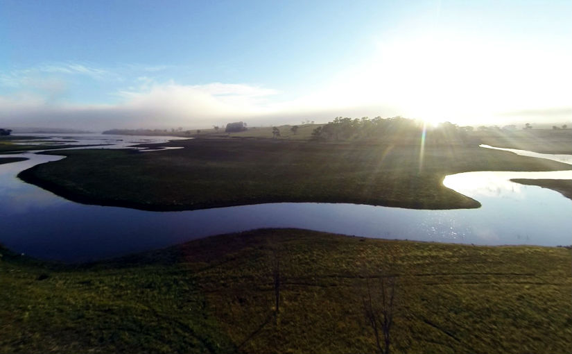 Drone View of Malmsbury Reservoir